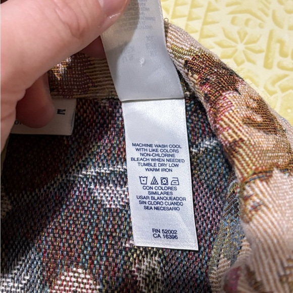 Vintage Liz Claiborne Cream and Green Floral Blazer - Picture 8 of 11